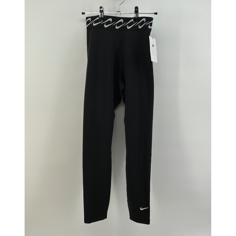Nike Womens Sportswear High Rise 7/8 Tight Fit Leggings Black FN6545-010 XS - Picture 2 of 10